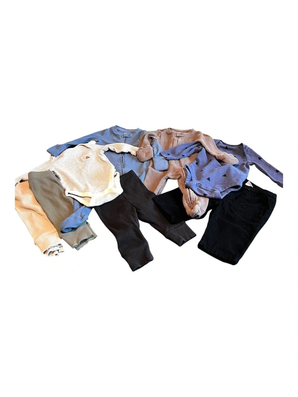 Baby Gap Baby Boy 3-6M Clothing Bundle | Ribbed Neutral Outfits EUC